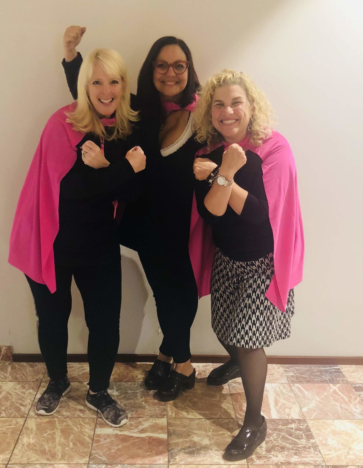Challah Bake emcees Dina Rock, Dahlia Fisher and Frankie Goldberg